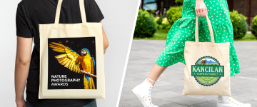 Natural Cotton Tote Bags | www.colour-frog.co.uk
